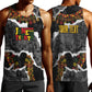 Juneteenth Freedom Day Personalized Grunge Ethnic Motif Men Tank Top Black History