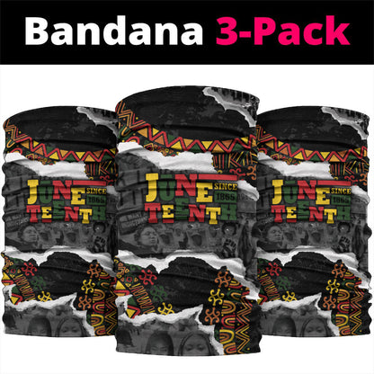 Juneteenth Freedom Day Grunge Ethnic Motif Neck Gaiter Black History