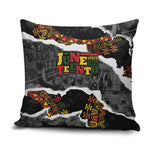 Juneteenth Freedom Day Grunge Ethnic Motif Pillow Cover Black History