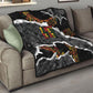 Juneteenth Freedom Day Grunge Ethnic Motif Quilt Black History