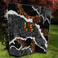 Juneteenth Freedom Day Grunge Ethnic Motif Quilt Black History