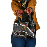Juneteenth Freedom Day Grunge Ethnic Motif Shoulder Handbag Black History