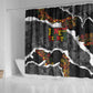 Juneteenth Freedom Day Grunge Ethnic Motif Shower Curtain Black History