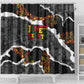 Juneteenth Freedom Day Grunge Ethnic Motif Shower Curtain Black History