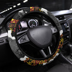 Juneteenth Freedom Day Grunge Ethnic Motif Steering Wheel Cover Black History