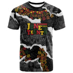 Juneteenth Freedom Day Personalized Grunge Ethnic Motif T shirt Black History