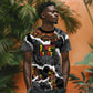 Juneteenth Freedom Day Personalized Grunge Ethnic Motif T shirt Black History