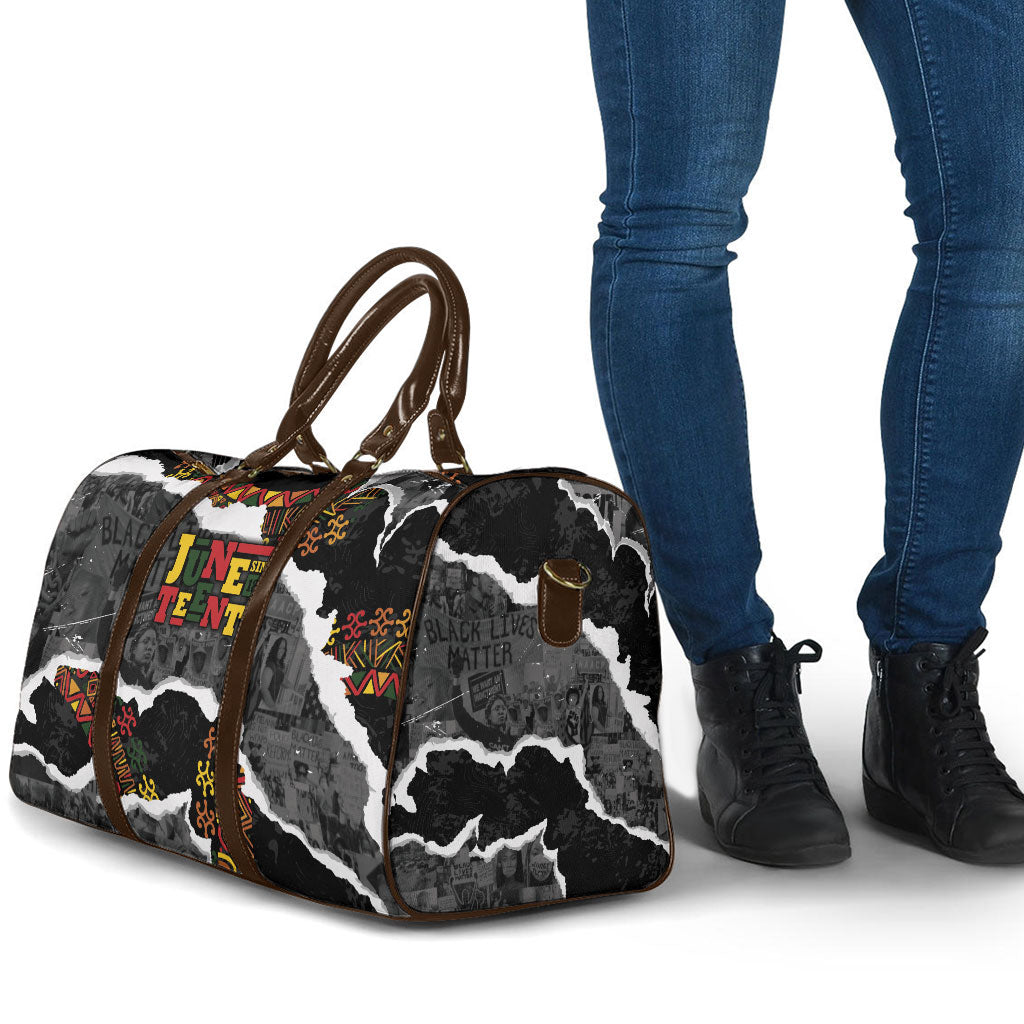 Juneteenth Freedom Day Grunge Ethnic Motif Travel Bag Black History