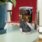 Juneteenth Freedom Day Personalized Grunge Ethnic Motif Tumbler Cup Black History