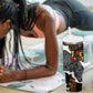 Juneteenth Freedom Day Personalized Grunge Ethnic Motif Tumbler With Handle Black History