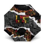 Juneteenth Freedom Day Grunge Ethnic Motif Umbrella Black History