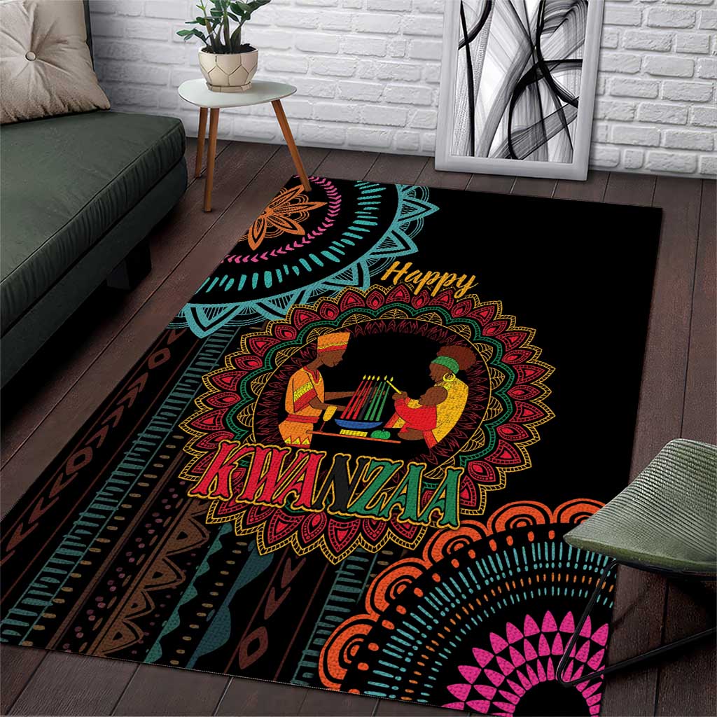 Africa Happy Kwanzaa Area Rug Nguzo Saba