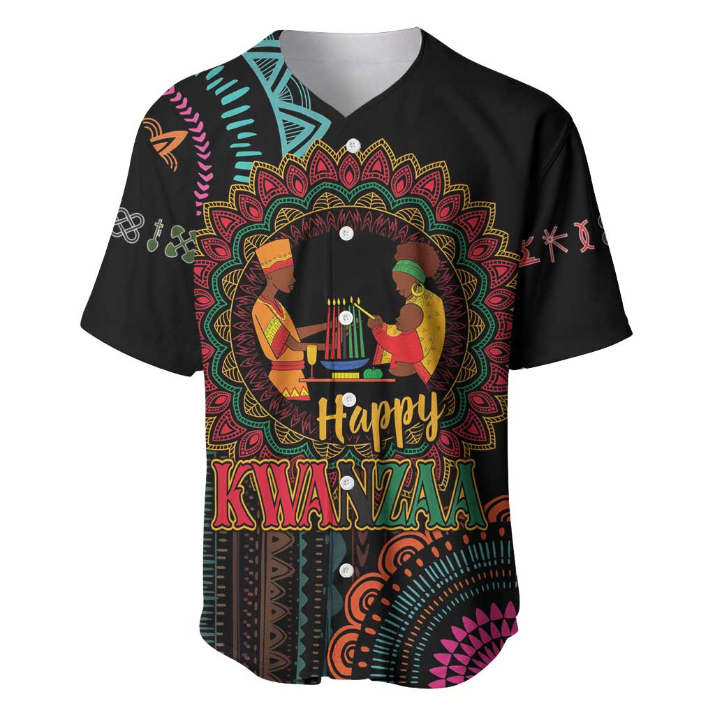 Africa Happy Kwanzaa Baseball Jersey Nguzo Saba