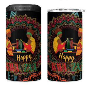 Africa Happy Kwanzaa 4 in 1 Can Cooler Tumbler Nguzo Saba