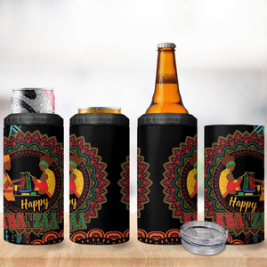 Africa Happy Kwanzaa 4 in 1 Can Cooler Tumbler Nguzo Saba