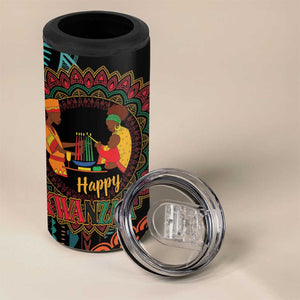 Africa Happy Kwanzaa 4 in 1 Can Cooler Tumbler Nguzo Saba