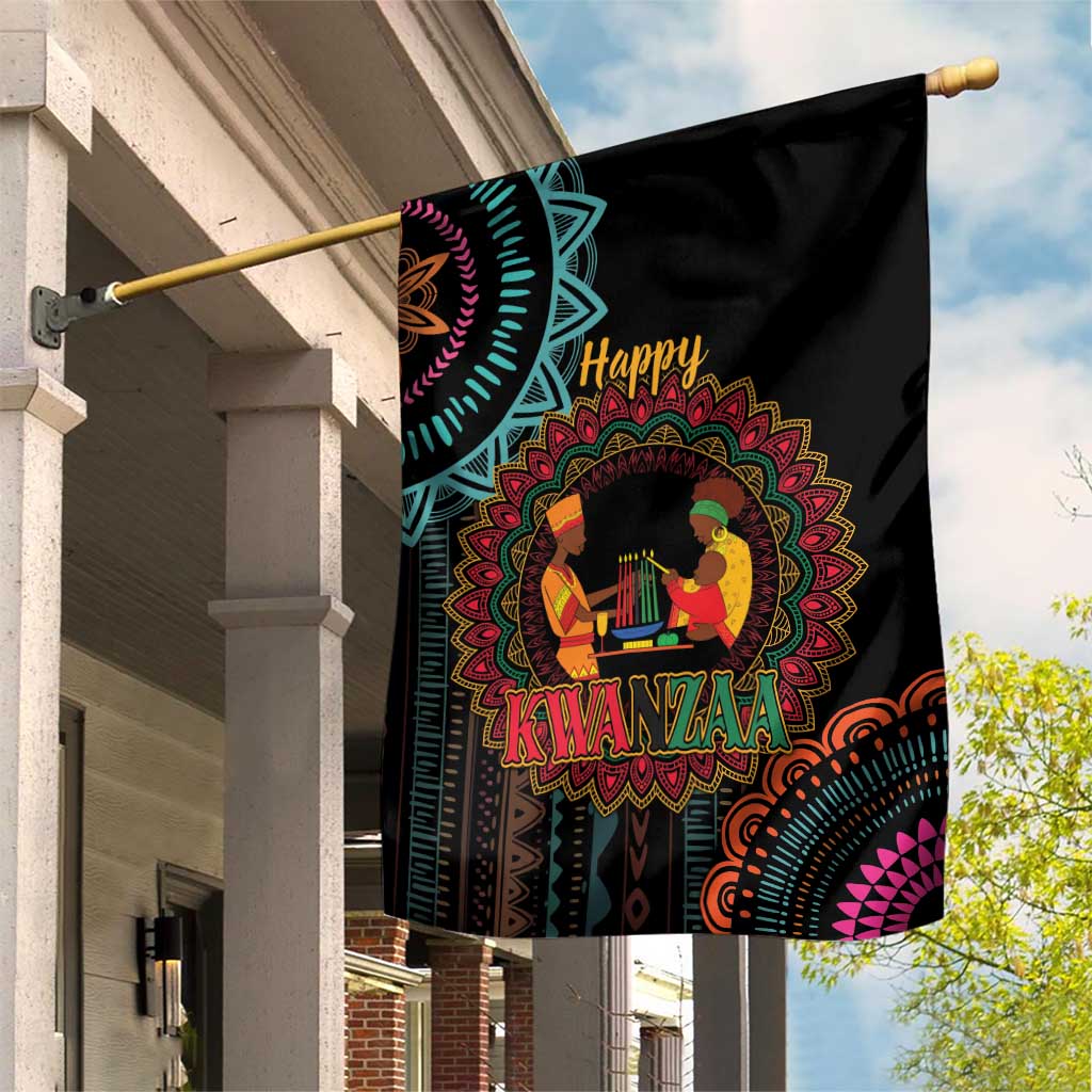 Africa Happy Kwanzaa Garden Flag Nguzo Saba