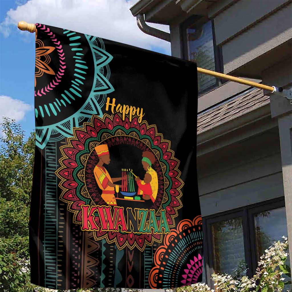 Africa Happy Kwanzaa Garden Flag Nguzo Saba