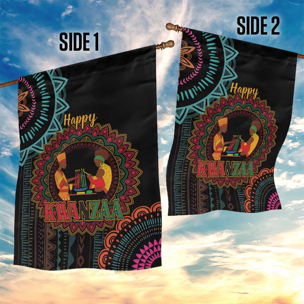 Africa Happy Kwanzaa Garden Flag Nguzo Saba