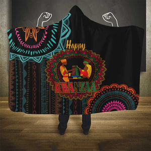 Africa Happy Kwanzaa Hooded Blanket Nguzo Saba