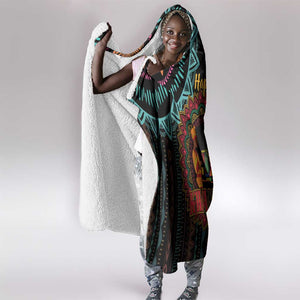 Africa Happy Kwanzaa Hooded Blanket Nguzo Saba