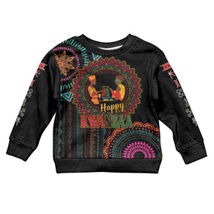 Happy Kwanzaa African Kid Ugly Christmas Sweater Mandala Mix Nguzo Saba