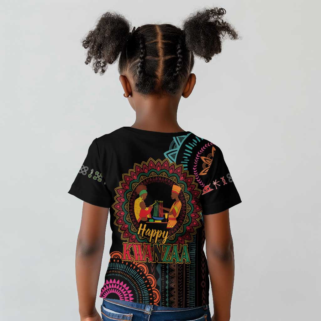 Africa Happy Kwanzaa Kid T shirt Nguzo Saba