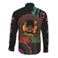 Africa Happy Kwanzaa Long Sleeve Button Shirt Nguzo Saba