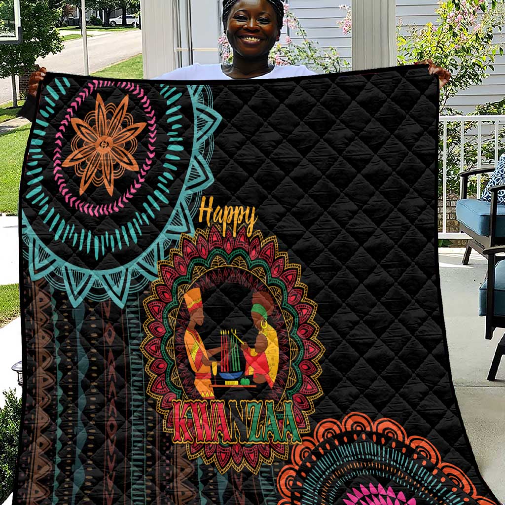 Africa Happy Kwanzaa Quilt Nguzo Saba