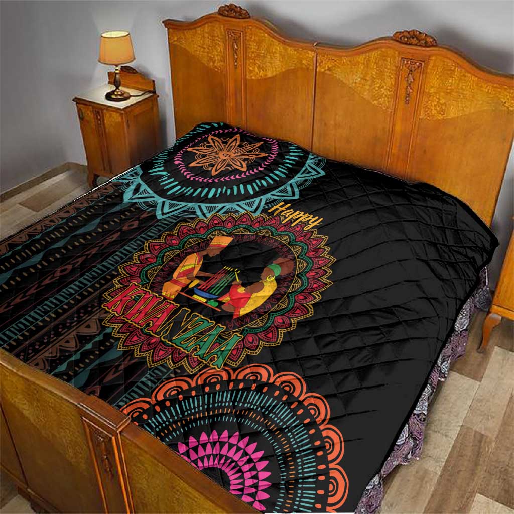 Africa Happy Kwanzaa Quilt Nguzo Saba