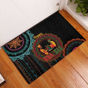 Africa Happy Kwanzaa Rubber Doormat Nguzo Saba