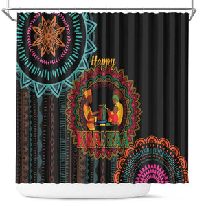 Africa Happy Kwanzaa Shower Curtain Nguzo Saba