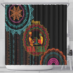 Africa Happy Kwanzaa Shower Curtain Nguzo Saba