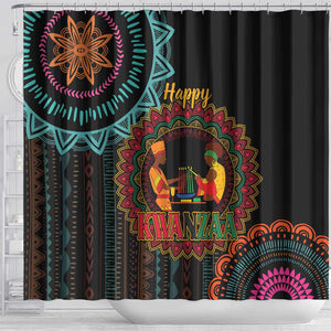 Africa Happy Kwanzaa Shower Curtain Nguzo Saba