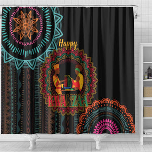 Africa Happy Kwanzaa Shower Curtain Nguzo Saba