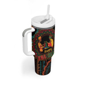 Africa Happy Kwanzaa Tumbler With Handle Nguzo Saba