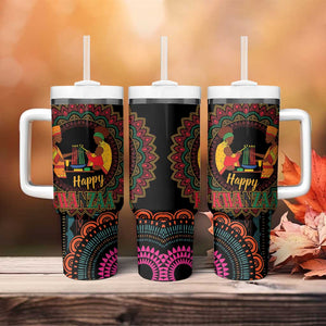 Africa Happy Kwanzaa Tumbler With Handle Nguzo Saba