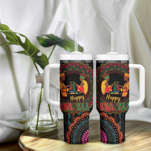 Africa Happy Kwanzaa Tumbler With Handle Nguzo Saba