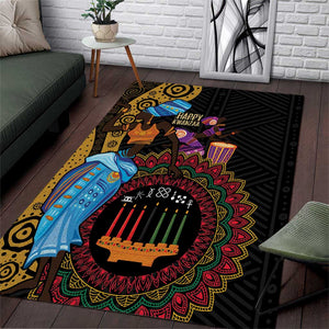 Africa Happy Kwanzaa Area Rug Tribal Dance