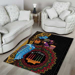 Africa Happy Kwanzaa Area Rug Tribal Dance