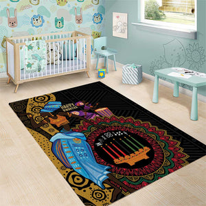 Africa Happy Kwanzaa Area Rug Tribal Dance