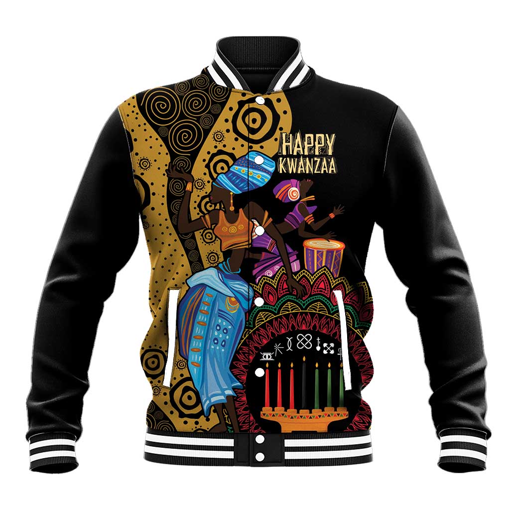 Africa Happy Kwanzaa Baseball Jacket Tribal Dance