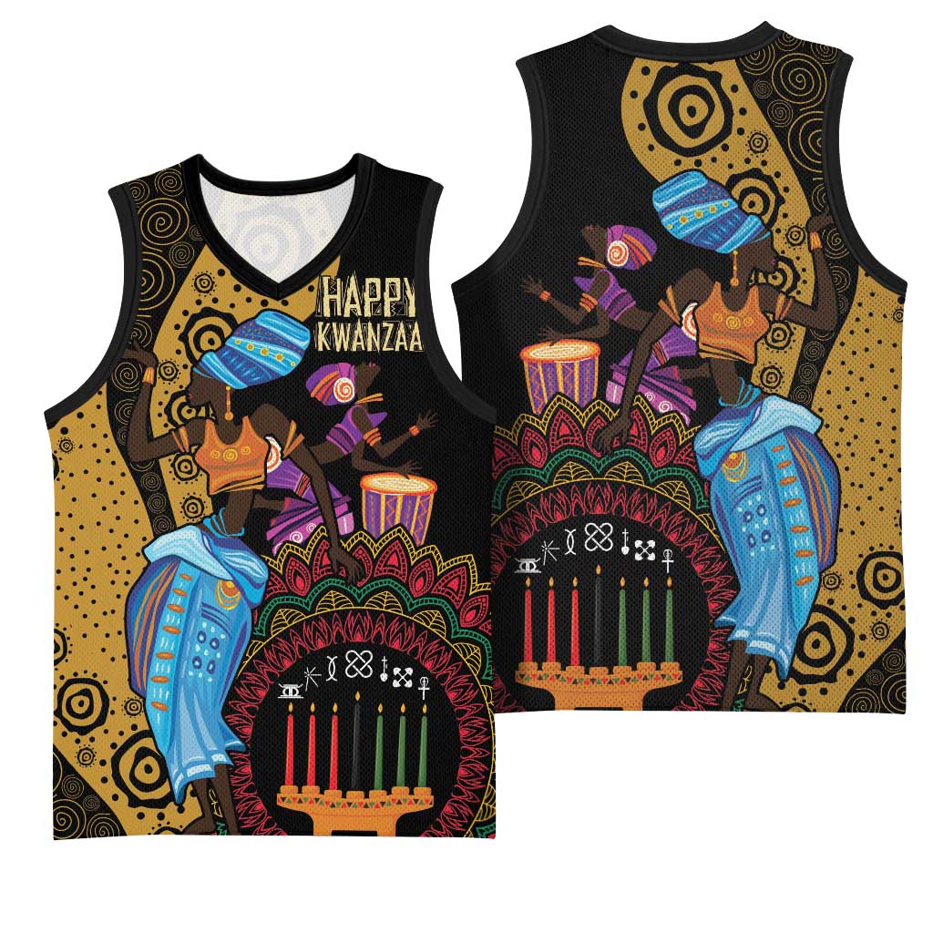 Africa Happy Kwanzaa Basketball Jersey Tribal Dance LT7
