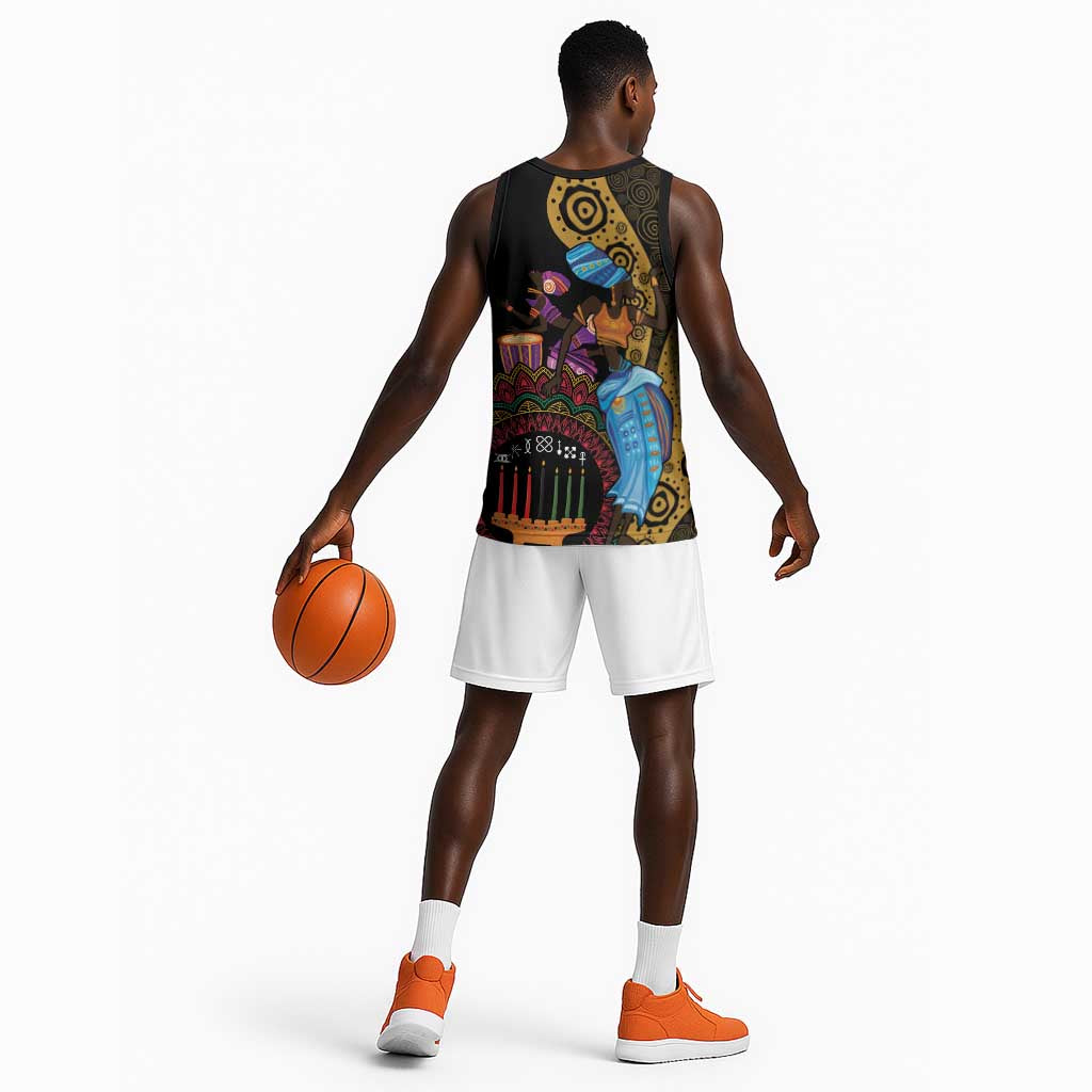 Africa Happy Kwanzaa Basketball Jersey Tribal Dance LT7