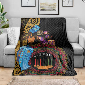 Africa Happy Kwanzaa Blanket Tribal Dance