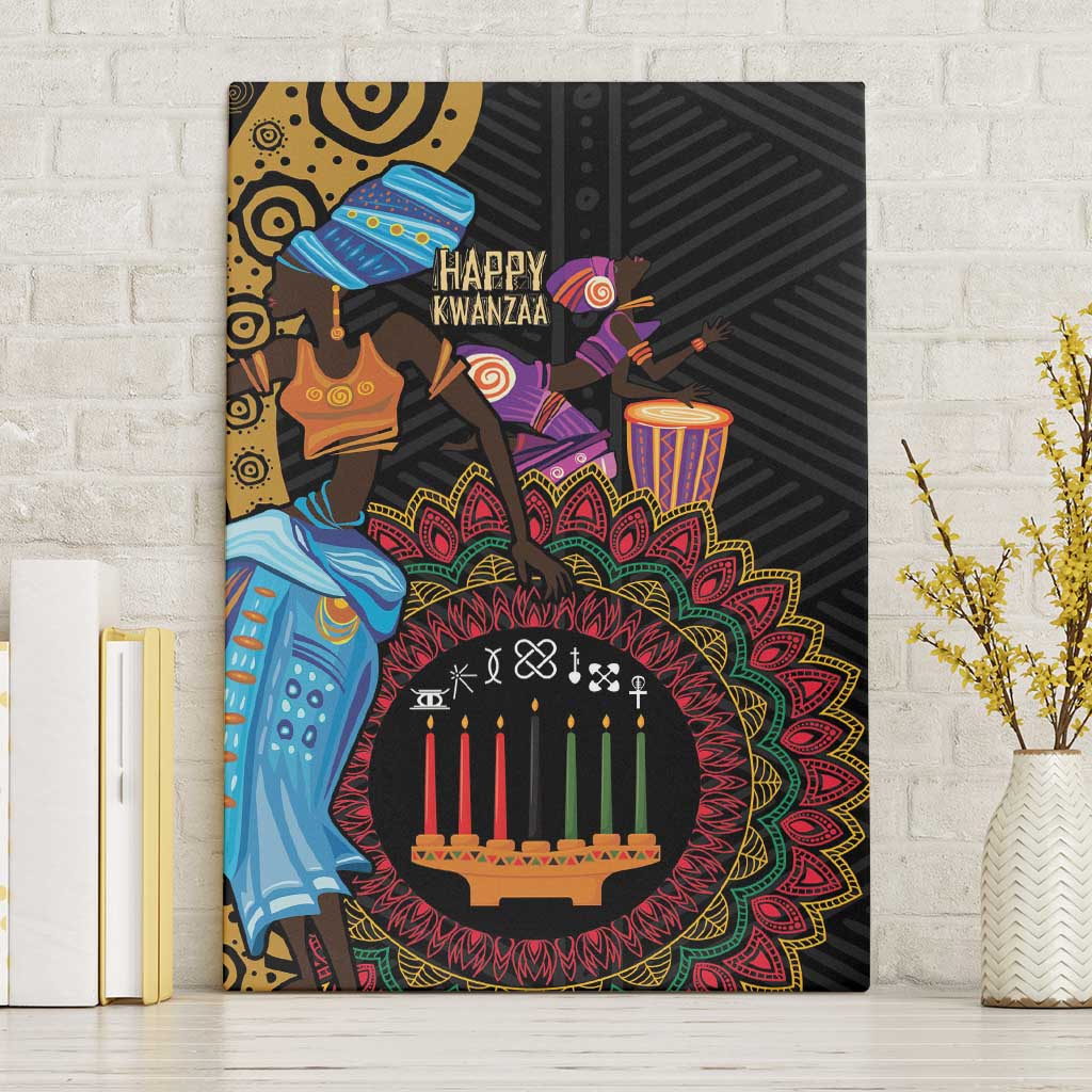 Africa Happy Kwanzaa Canvas Wall Art Tribal Dance