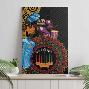 Africa Happy Kwanzaa Canvas Wall Art Tribal Dance