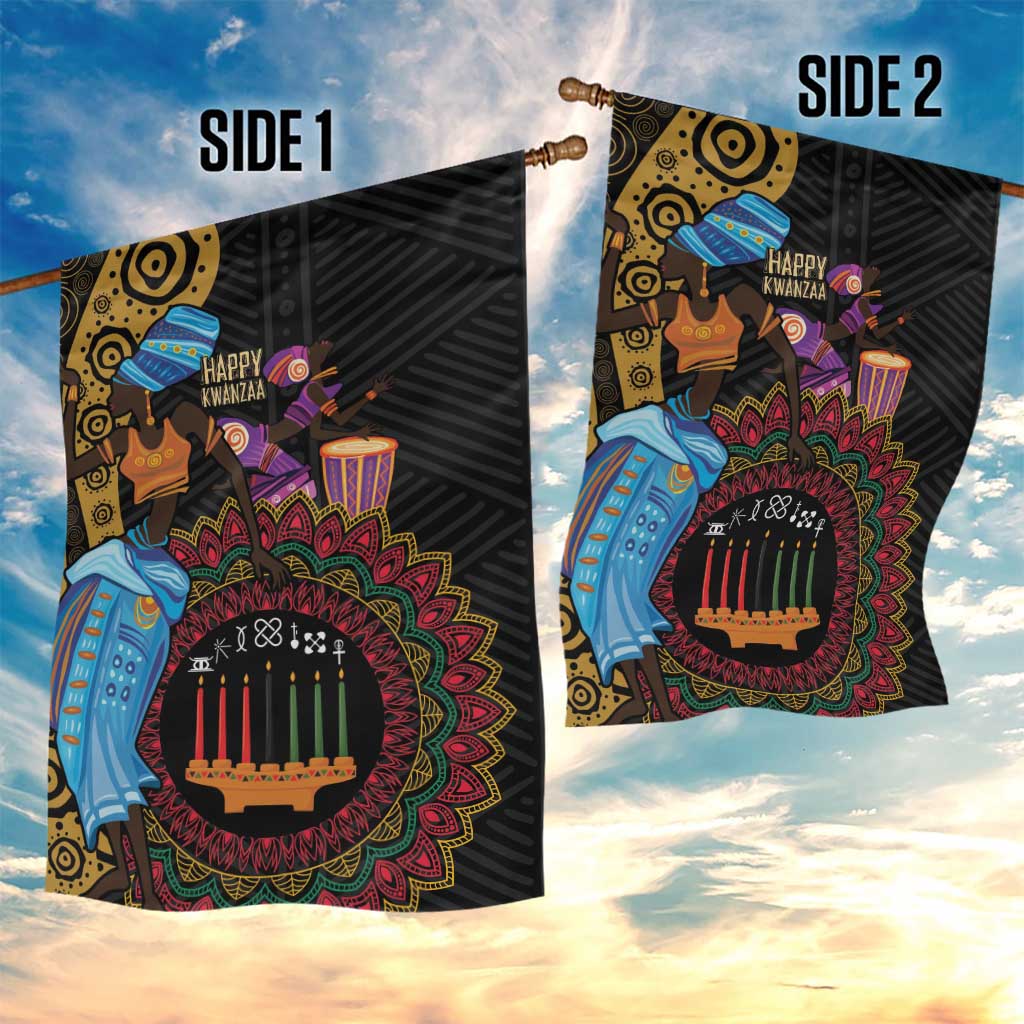Africa Happy Kwanzaa Garden Flag Tribal Dance
