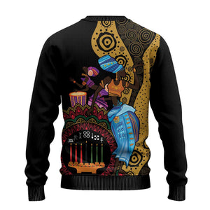 Happy Kwanzaa African Ugly Christmas Sweater Tribal Dance