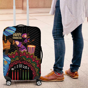 Africa Happy Kwanzaa Luggage Cover Tribal Dance